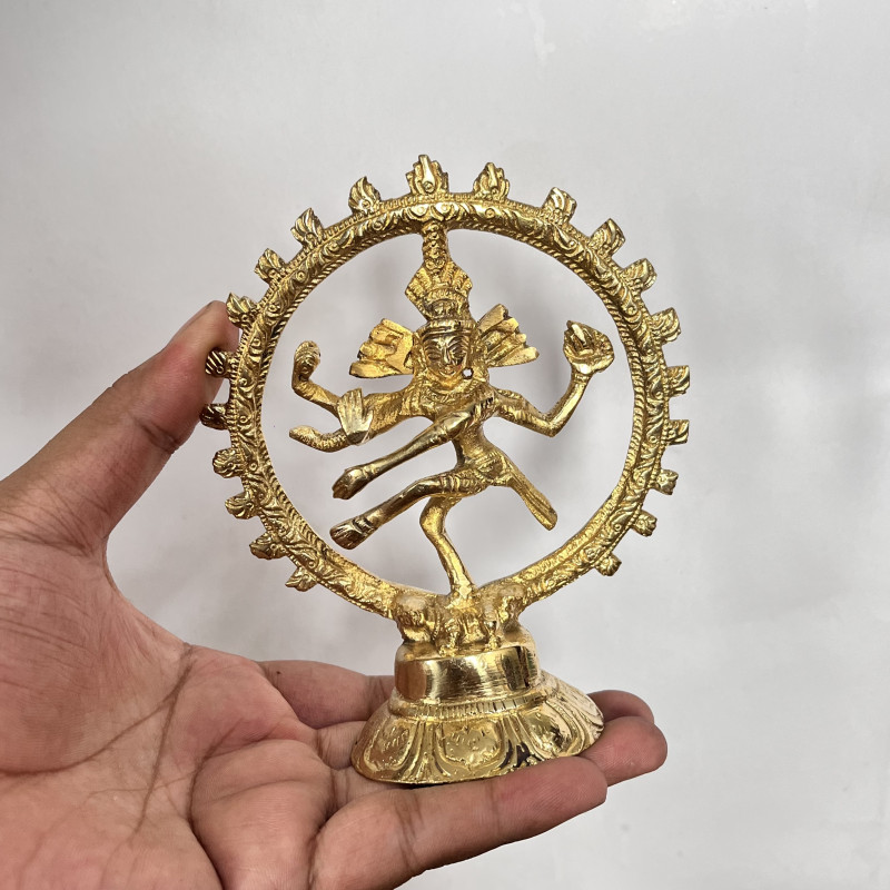Brass Small Nataraja idol For Mondir & Home Decor