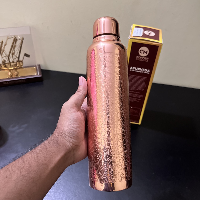 Copper Master Pure Copper Water Bottle – 1 Litre
