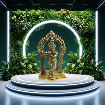 পিতলের এন্টিক ডিজাইনের কৃষ্ণ বিগ্রহ – ৫ ইঞ্চি