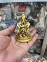 পিতলের এন্টিক ডিজাইনের ধন কুবের বিগ্রহ - ৩ ইঞ্চি - ২৮০ গ্রাম