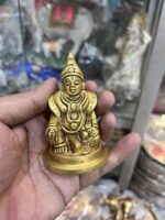 পিতলের এন্টিক ডিজাইনের ধন কুবের বিগ্রহ - ৩ ইঞ্চি - ২৮০ গ্রাম - Image 3