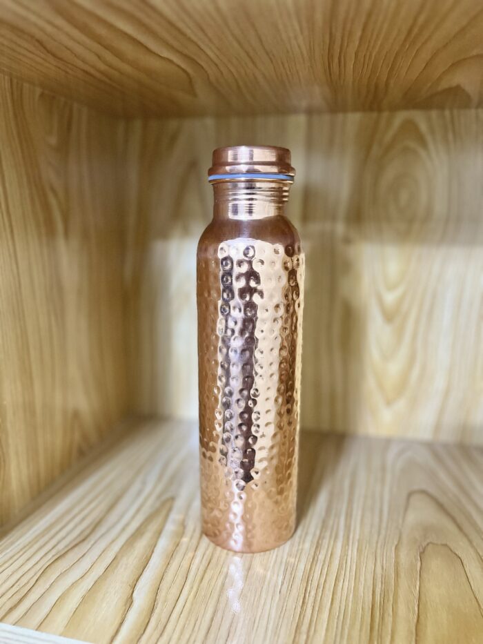 img_4609 Pure Copper Water Bottle – 1 Litre | 200 gm |  Ideal for daily drinking, Ayurveda benefits, and traditional use - Image 2