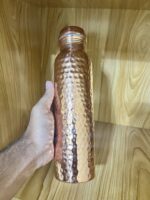 Pure Copper Water Bottle – 1 Litre | 200 gm |  Ideal for daily drinking, Ayurveda benefits, and traditional use - Image 4