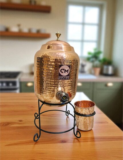 Pure Copper Water Dispenser – 5 Litre | 1200 gm | Handcrafted