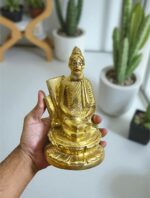 পিতলের বাবা লোকনাথ বিগ্রহ – 7" | 1560 গ্রাম | হাতে তৈরি মূর্তি
