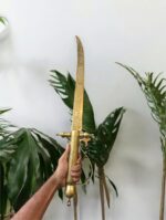 পিতলের বড় তলোয়ার শোপিস – ৪০” | ১.৫ কেজি | Pure Brass Sword Showpiece