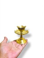 পিতলের ছোট আগরদানী - পূজা, ধূপ জ্বালানো ও ঘর সাজানোর জন্য আদর্শ। - Image 2