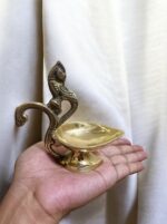 পিতলের সিঙ্গেল প্রদীপ – ৪.৫” | ১৮৫ গ্রাম - Image 2