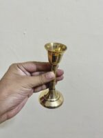 পিতলের মোমদানি । ৫ ইঞ্চি । ১৩৫ গ্রাম - Image 2