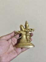 পিতলের ছোট রাধা কৃষ্ণ শোপিস – ৪.৫” | ৫৫০ গ্রাম | Indian Brass - Image 3