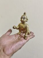 পিতলের ছোট লাড্ডু গোপাল – ৪” | ৩৮০ গ্রাম