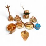 পিতলের মিনি পূজার বাসন সেট – ১৫ পিস | ১ কেজি - Image 2