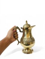 পিতলের মোগল ডিজাইন জগ – ঢাকনাসহ | 1 লিটার | 1200 গ্রাম - Image 3