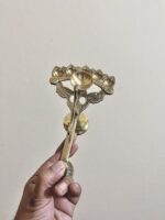 পিতলের প্রঞ্চ প্রদীপ - ৮” - ৩৫০ গ্রাম - Image 3