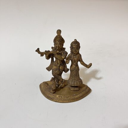 Brass Antiques design Radha krisna Statue