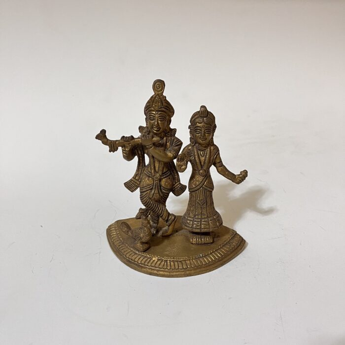 img_7767 Brass Antiques design Radha krisna Statue - Image 1