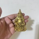 পিতলের এন্টিক ডিজাইনের ধন কুবের বিগ্রহ - ৩ ইঞ্চি - ২৩০ গ্রাম - Image 3