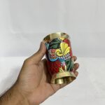 Brass Mina kari glass - 350 ml - Image 2