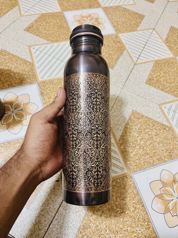 img_6182 copper water bottle 1 litres - Image 1
