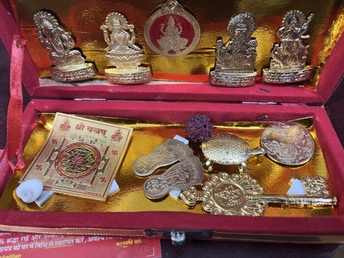 img_6688 Maha Shree Dhan Laxmi Kuber Bhandari Yantra Generate A Source Of Income For You Decorative Showpiece - Image 4
