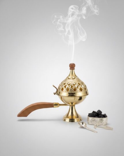 Brass Indian Dhupdani - 350 gram - 3 inches