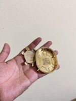 Brass Turtle Vastu Plate Set, 5x3cm, Traditional Feng Shui Decor for Home, Gold Finish, 70 gm - Image 2