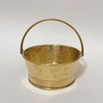 পিতলের হালকা ফুলের সাজি- ৭/৩.৫ ইঞ্চি- ৩২০ গ্রাম