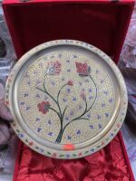 Brass Mina kari puja thali set - 7 pieces set - 1 kg - Image 3