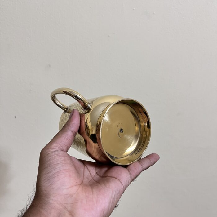 img_7611 Brass Mughal Design Mug - 500 ML - 330 gm - Image 3