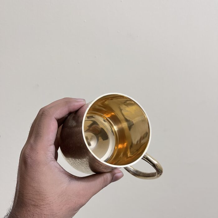 img_7612 Brass Mughal Design Mug - 500 ML - 330 gm - Image 4