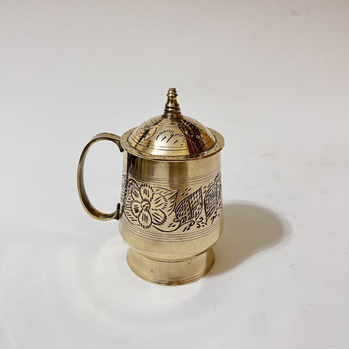 img_7729 পিতলের ডাকনা সহ মগ - ৪৫০ মিলি - ৪২০ গ্রাম - Image 1