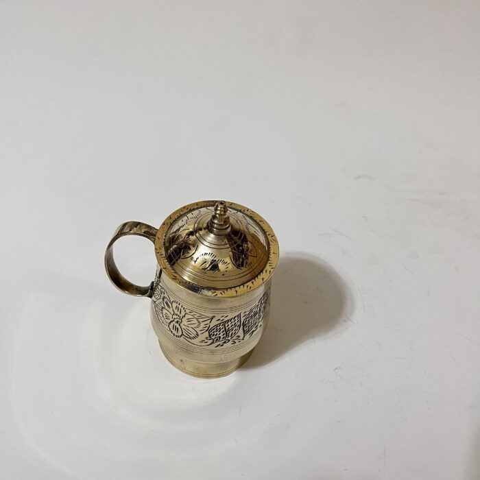 img_7730 পিতলের ডাকনা সহ মগ - ৪৫০ মিলি - ৪২০ গ্রাম - Image 5