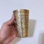 পিতলের পুরনো গ্লাস- ৬০০ মিলি- ৬৪০ গ্রাম - Image 2