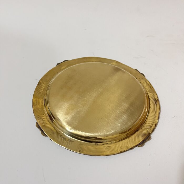 img_7844 Brass South indian small plate - 8 inches - 270 gram - Image 3