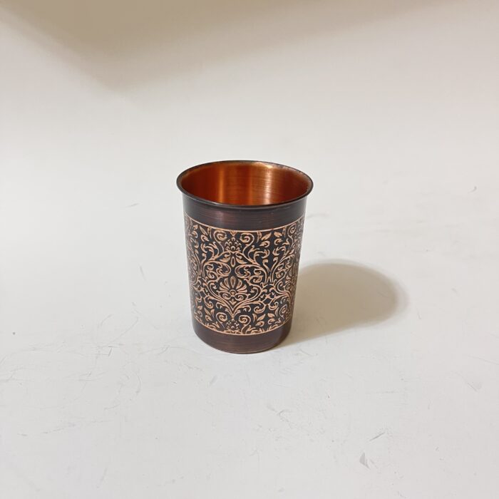 তামার নকশা গ্লাস - ৩.৫ ইঞ্চি - ৬০ গ্রাম - Image 1