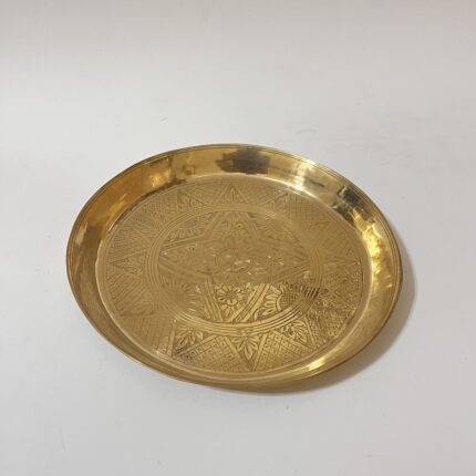 পিতলের নকশা প্লেট - ১০ ইঞ্চি - ৬৬০ গ্রাম