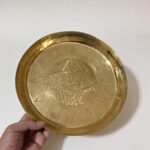 পিতলের নকশা প্লেট - ১০ ইঞ্চি - ৬৬০ গ্রাম - Image 2