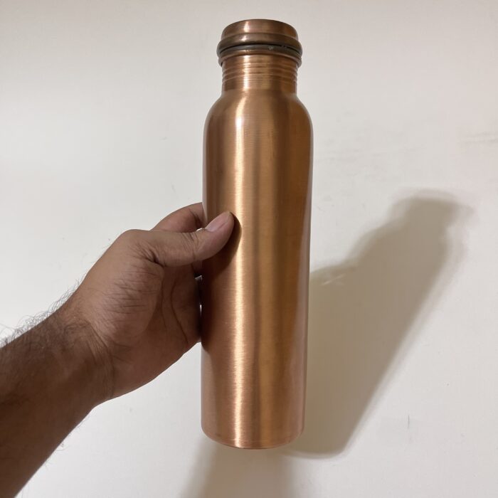 img_7890 Pure Copper water bottle - 1 litre - 230 gm - Image 4