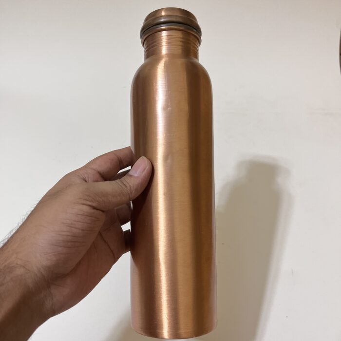 img_7892 Pure Copper water bottle - 1 litre - 230 gm - Image 2