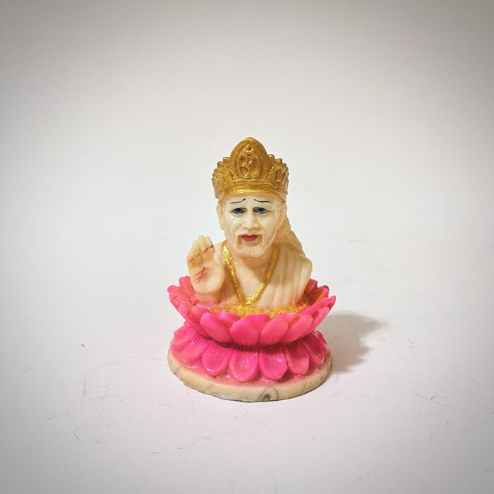 img_7908 ফাইবার তৈরি সাই বাবা - ৪ ইঞ্চি - ১৭৫ গ্রাম - Image 1