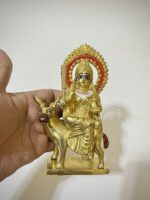 পিতলের শীতলা দেবী - ৬.৫ ইঞ্চি - ৭৬০ গ্রাম - Image 2