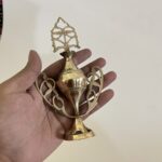 পিতলের পুরনো সুরমাদানি- ৬ ইঞ্চি- ৯০ গ্রাম - Image 2