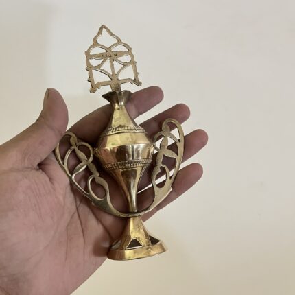 পিতলের পুরনো সুরমাদানি- ৬ ইঞ্চি- ৯০ গ্রাম