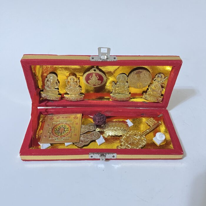 Maha Shree Dhan Laxmi Kuber Bhandari Yantra Generate A Source Of Income For You Decorative Showpiece - Image 1