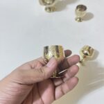 Brass Old Surahi Set - Small Showpiece - 4 pieces - Image 3