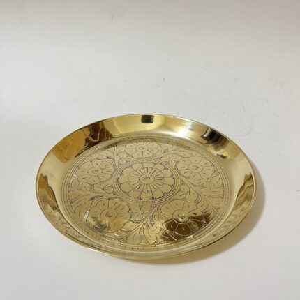 প্রিমিয়াম কোয়ালিটি পিতলের নকশা প্লেট - ৯.৭ ইঞ্চি- ৮০০ গ্রাম