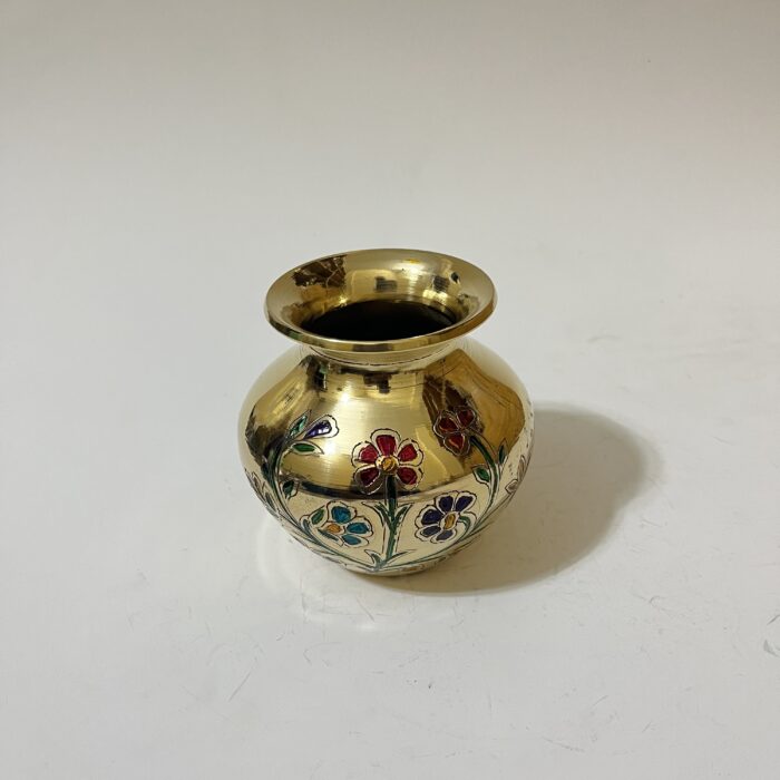 Indian Brass Mina kari Ghoti - 600 ml - 500 gm - Image 3
