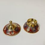Mina kora Brass Bowl - With Lid - 4 inches - 300 gm - Image 4