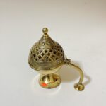 South indian Brass Dhupdani - 7.5 inches - 450 gram - Image 2