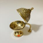 South indian Brass Dhupdani - 7.5 inches - 450 gram - Image 3